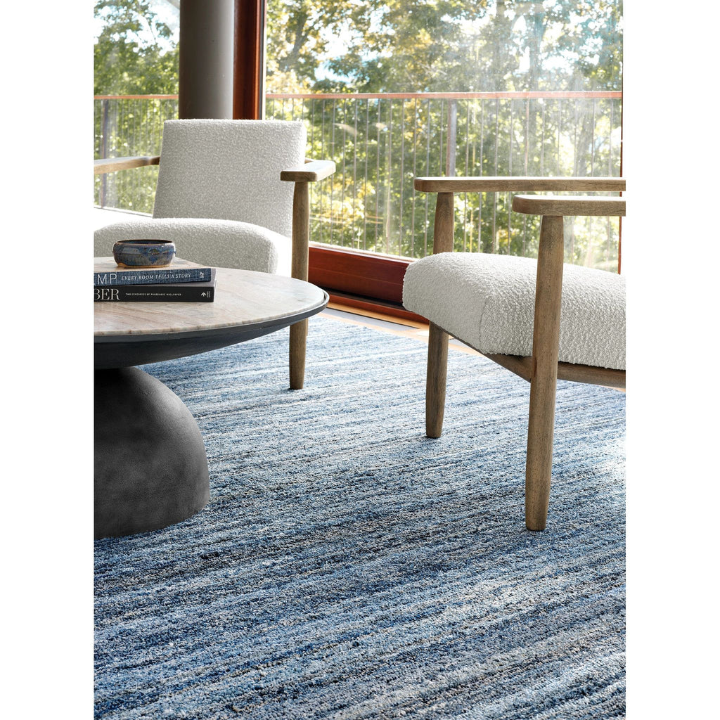 Denim Chindi Blue Hand Hooked Cotton Rug - Light House Co.