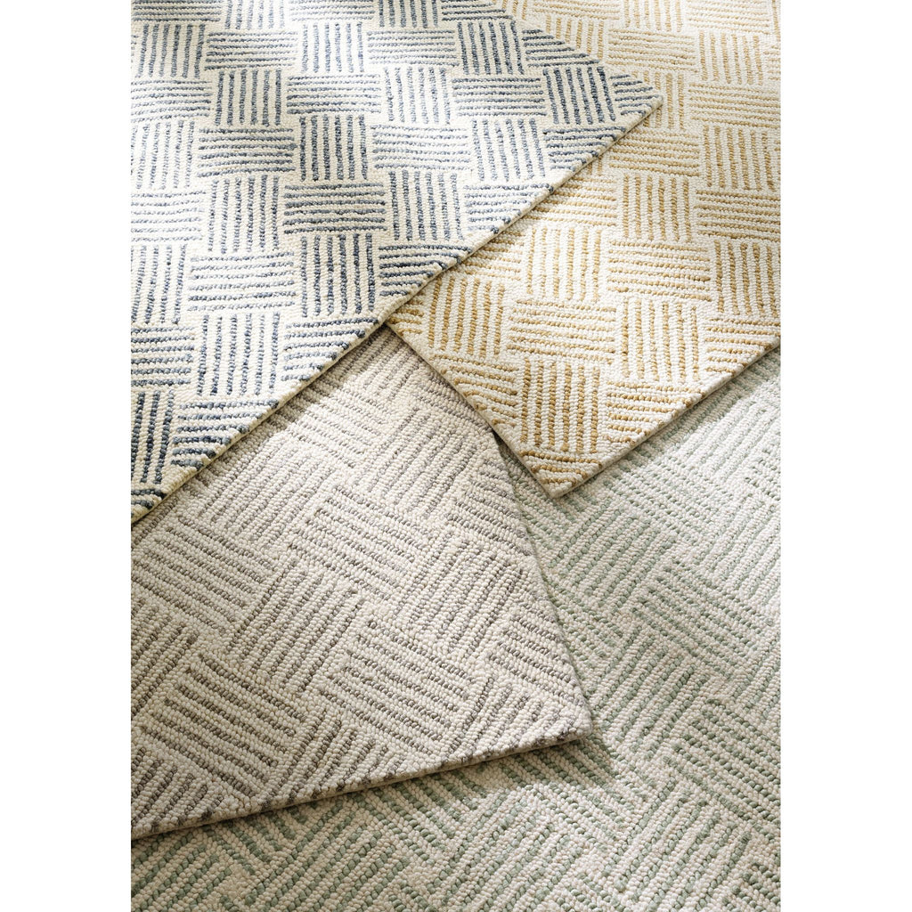 Layers Indigo Hand Hooked Wool Rug - Light House Co.