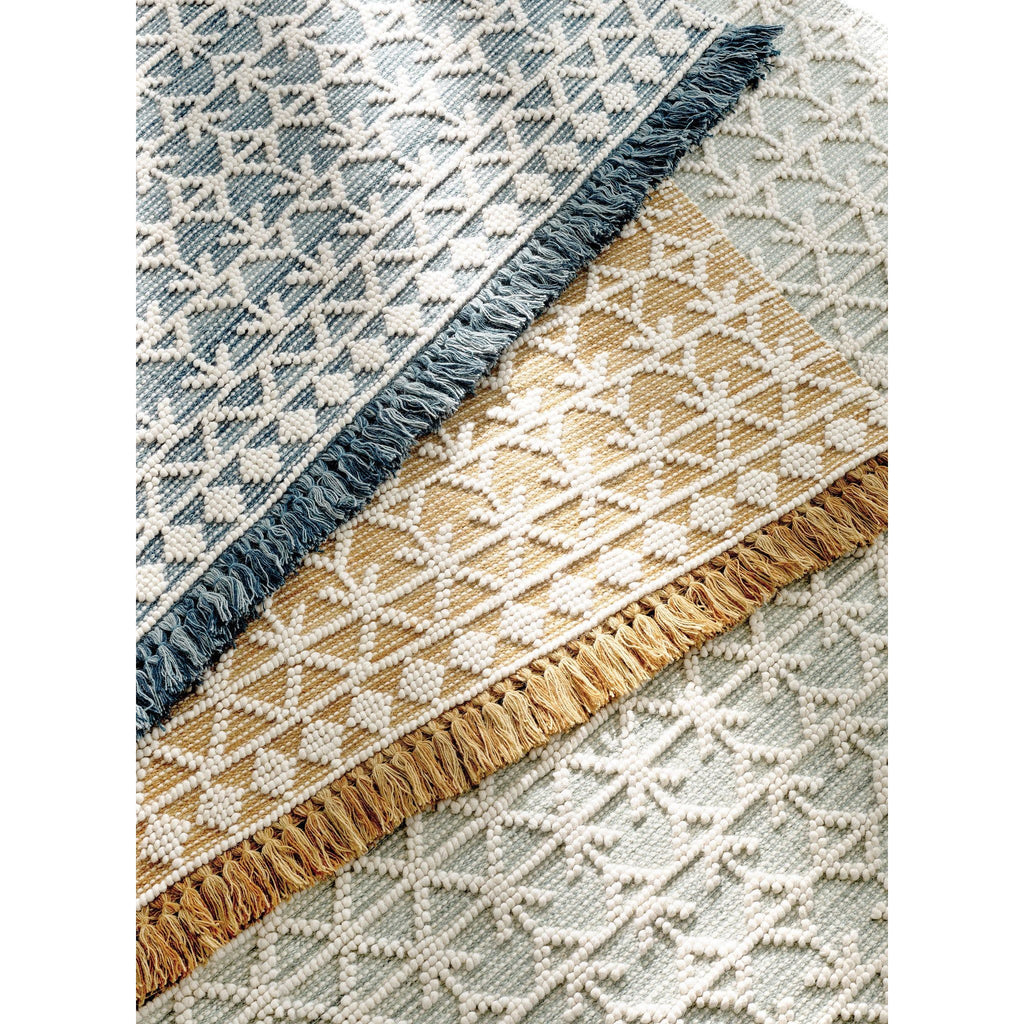 Pembrook Blue Handwoven Wool Rug - Light House Co.