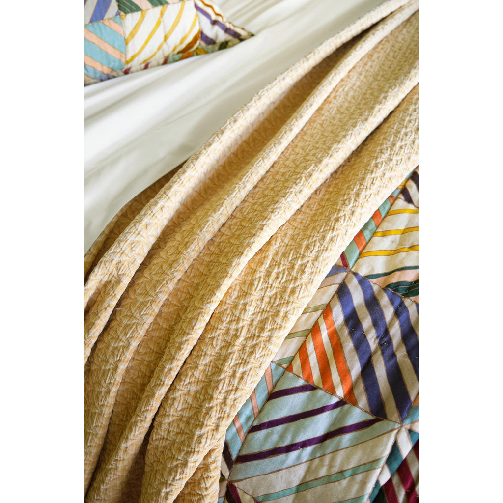Hawley Ochre Matelasse Coverlet - Light House Co.