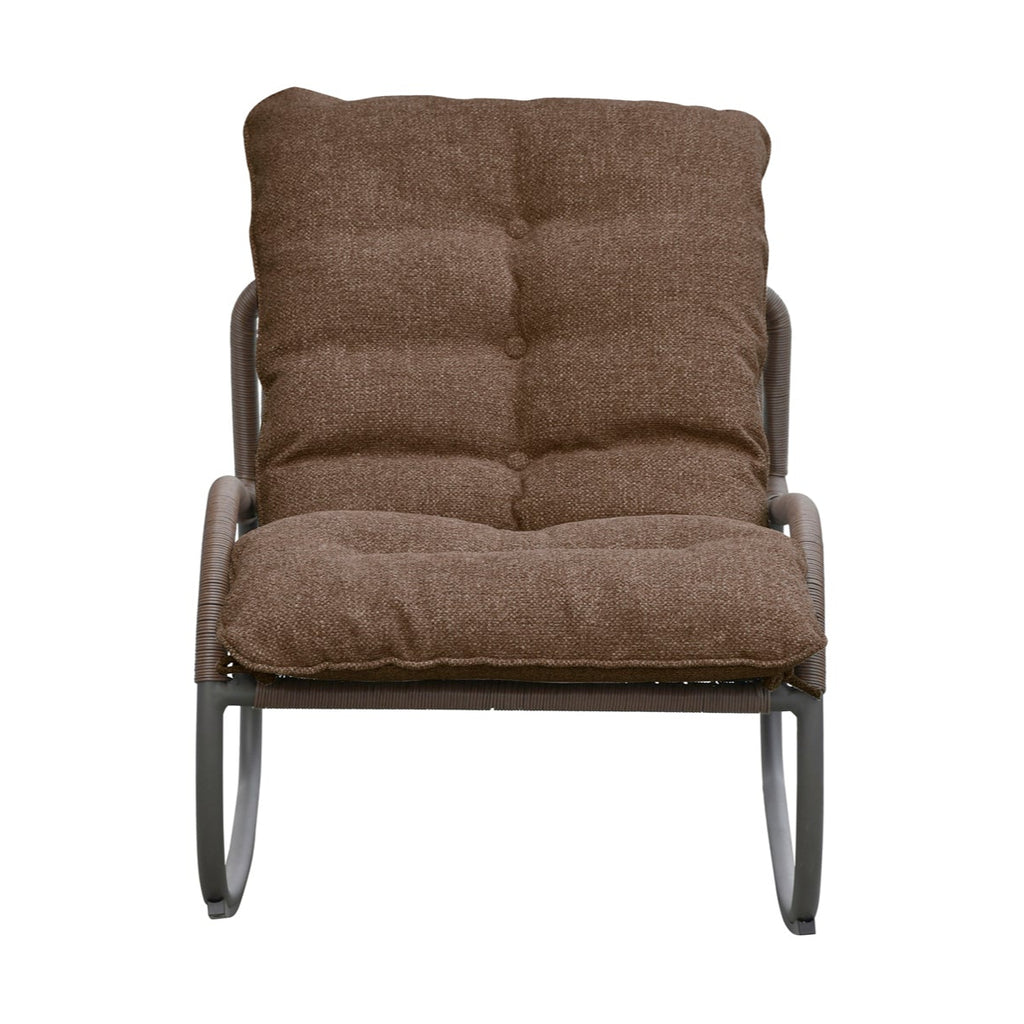 Lyra Outdoor Rocking Chair Brown | Outdoor Chairs | Moe's - Light House Co.