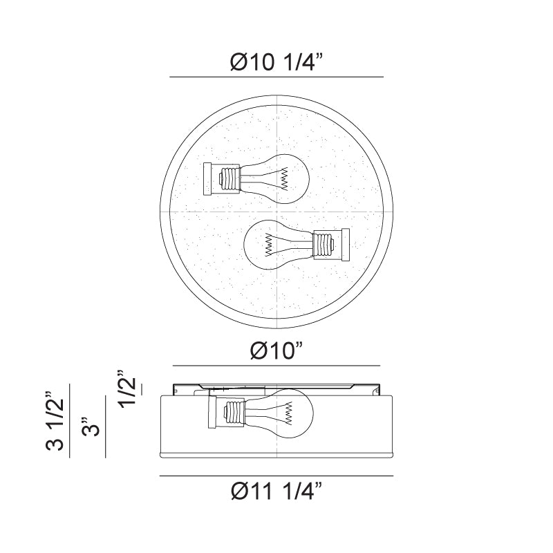 Echo Flush Mount - Light House Co.