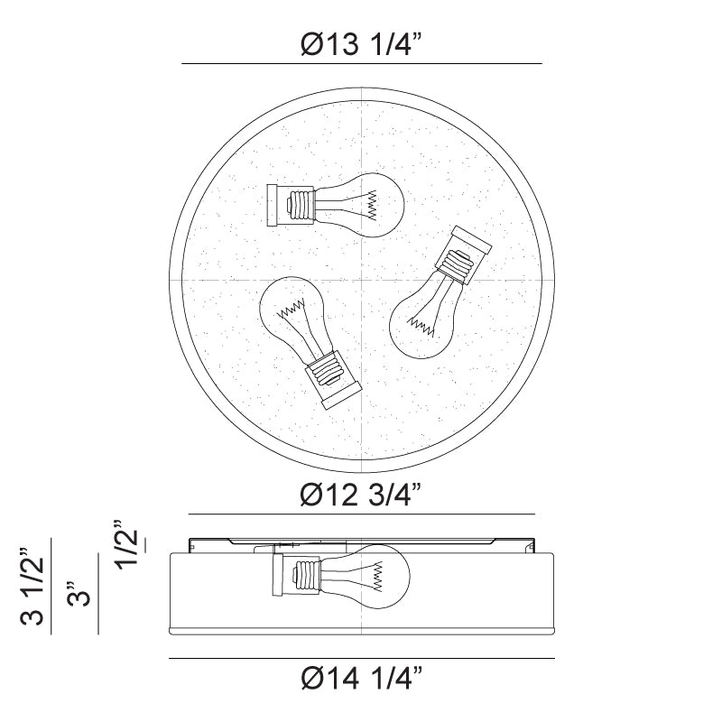 Echo Flush Mount - Light House Co.