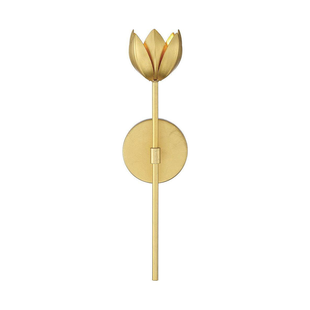 1-Light LED Wall Sconce in True Gold - Light House Co.