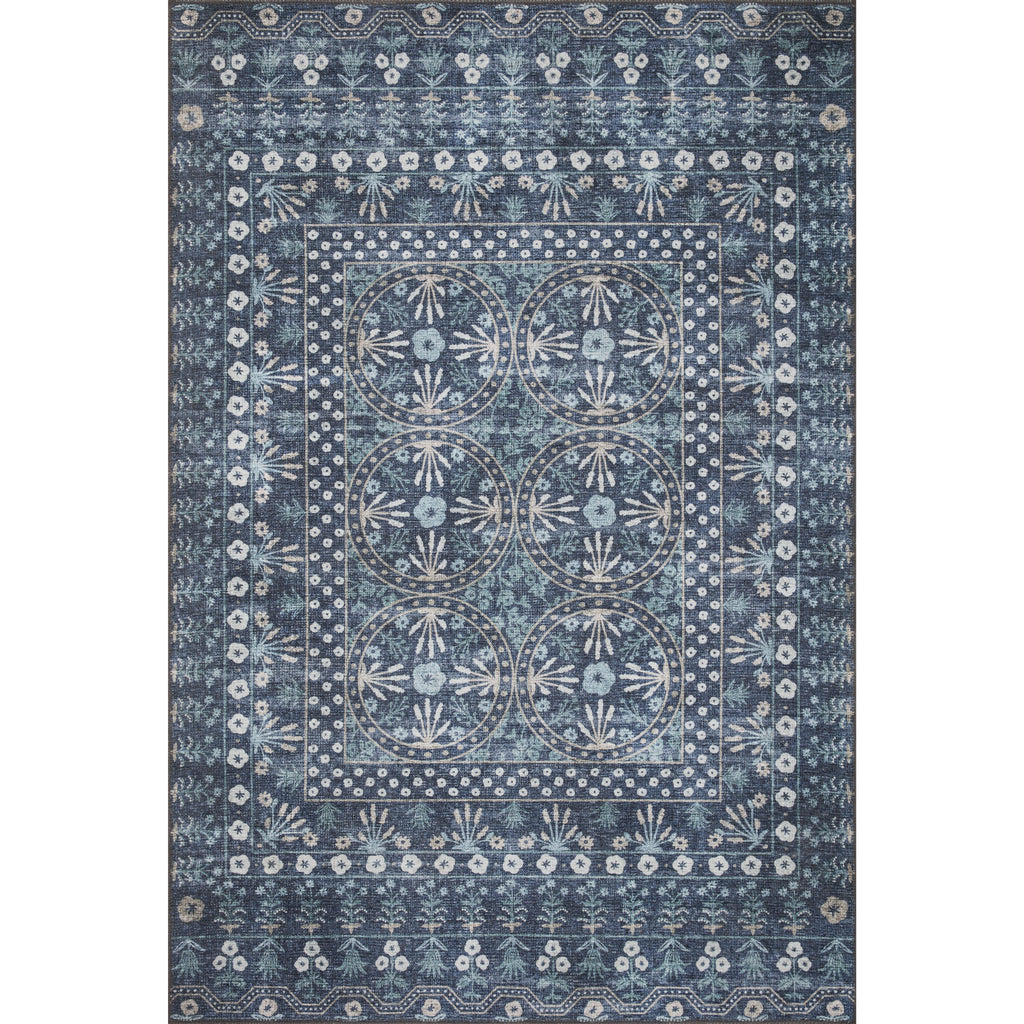 Maison Rosette / Blue | Rifle Paper Co. Rugs x Loloi - Light House Co.