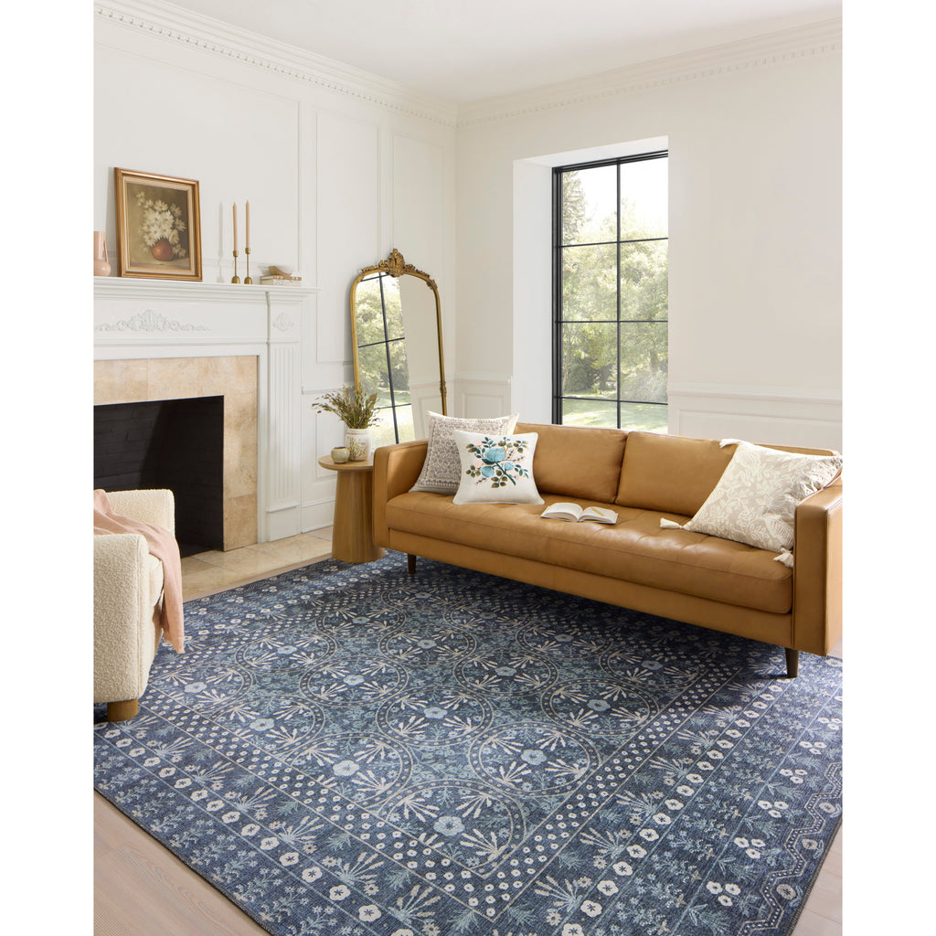 Maison Rosette / Blue | Rifle Paper Co. Rugs x Loloi - Light House Co.