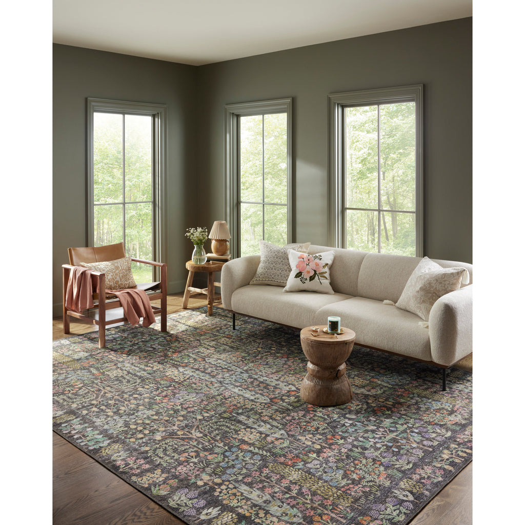 Maison Grove / Charcoal | Rifle Paper Co. Rugs x Loloi - Light House Co.
