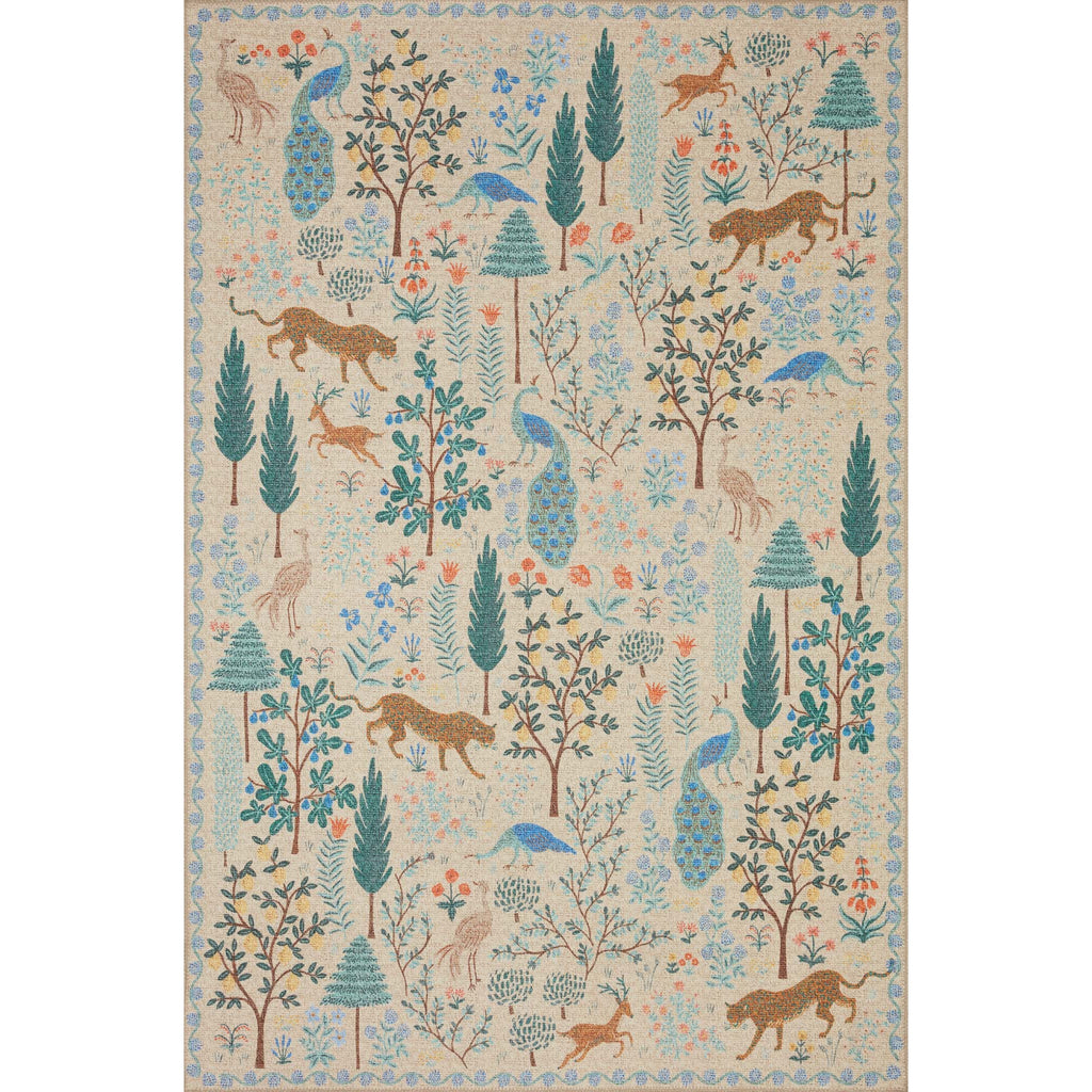 Menagerie Menagerie Forest / Cream | Rifle Paper Co. Rugs x Loloi - Light House Co.