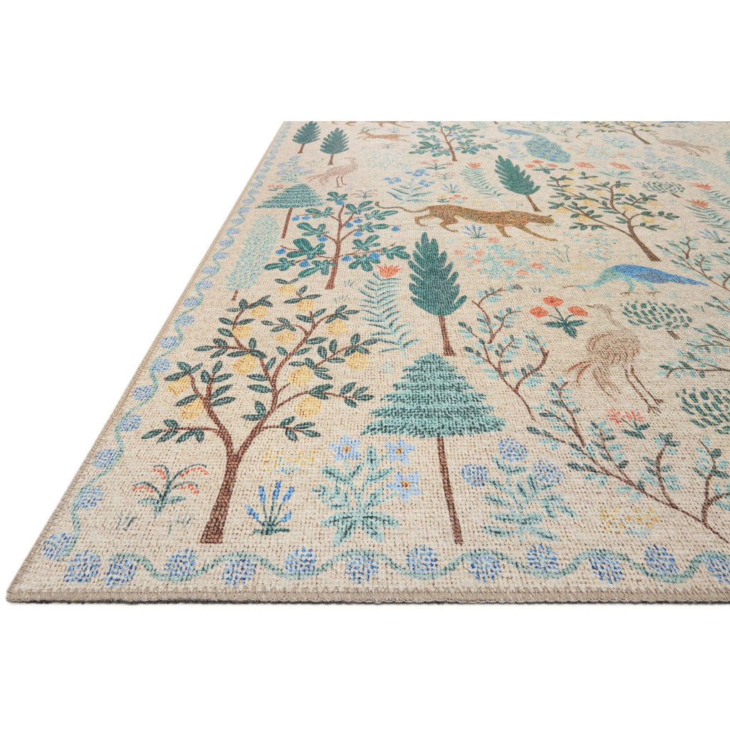 Menagerie Menagerie Forest / Cream | Rifle Paper Co. Rugs x Loloi - Light House Co.