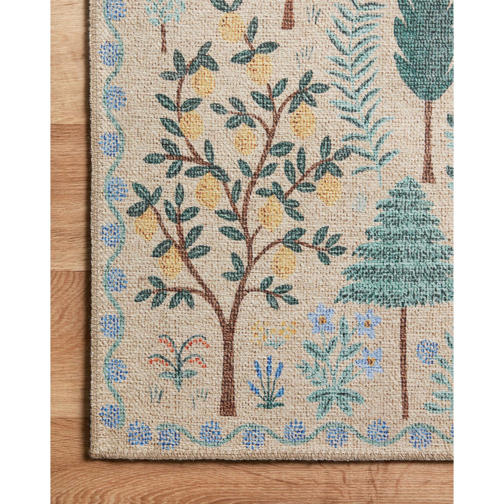 Menagerie Menagerie Forest / Cream | Rifle Paper Co. Rugs x Loloi - Light House Co.