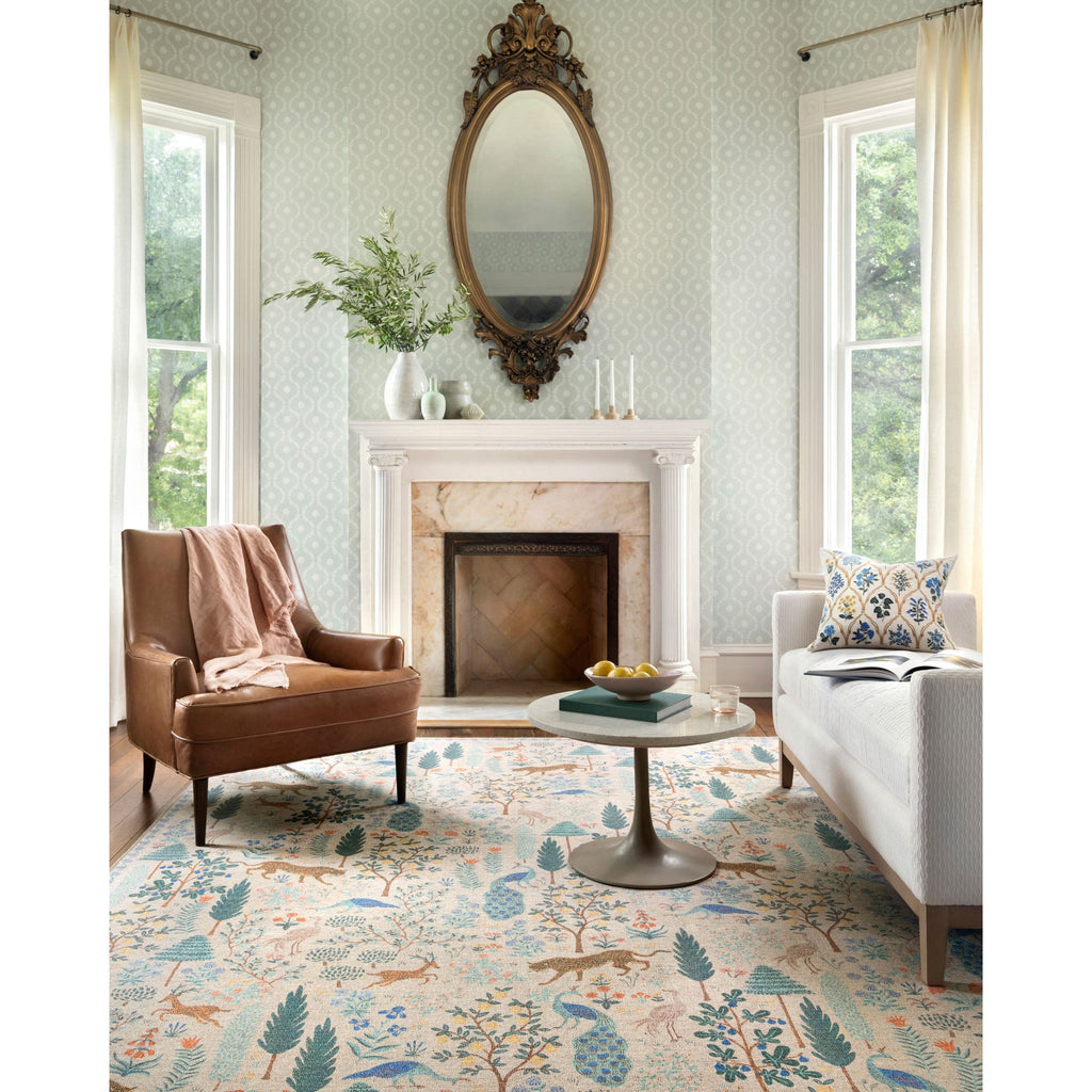 Menagerie Menagerie Forest / Cream | Rifle Paper Co. Rugs x Loloi - Light House Co.