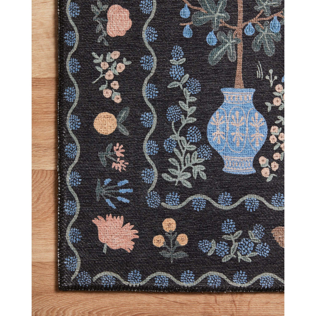 Menagerie Camont / Black | Rifle Paper Co. Rugs x Loloi - Light House Co.