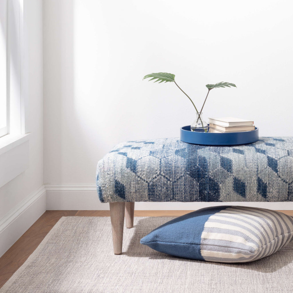 Marled Grey Woven Cotton Rug | Open Box - Light House Co.