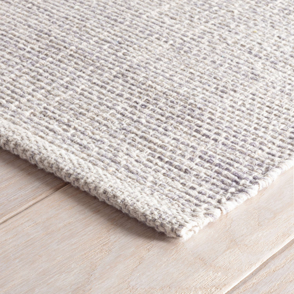 Marled Grey Woven Cotton Rug | Open Box - Light House Co.
