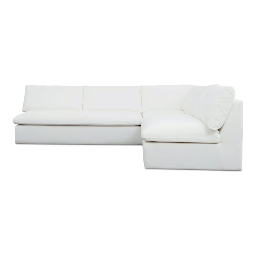 Miles Outdoor Modular 3 Piece White | Outdoor Sofas | Moe's - Light House Co.