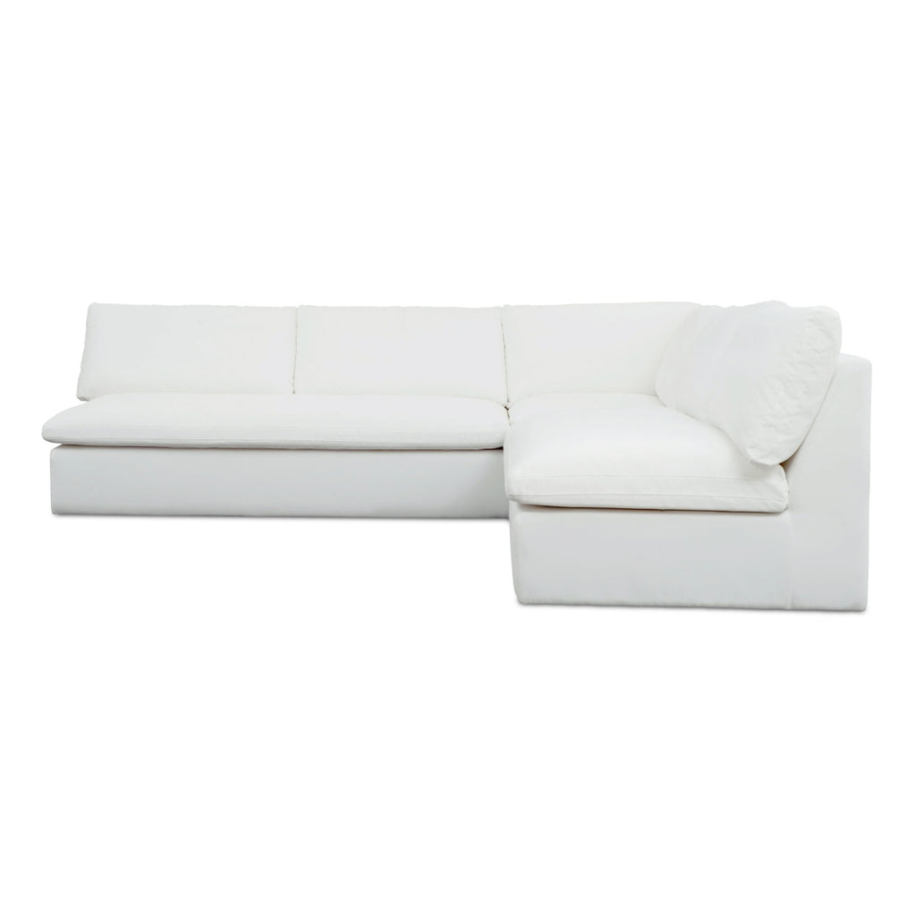 Miles Outdoor Modular 3 Piece White | Outdoor Sofas | Moe's - Light House Co.