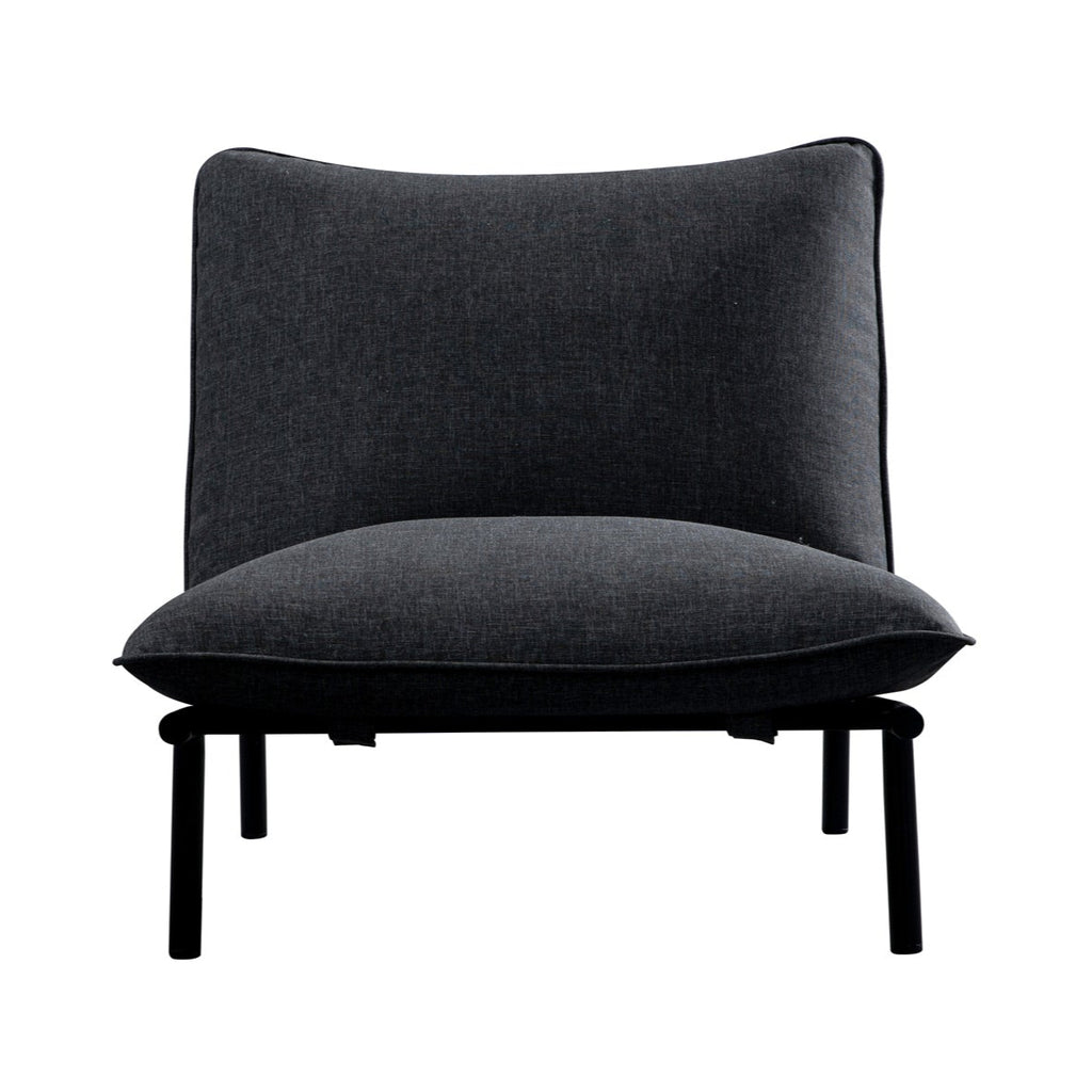 Morgan Outdoor Accent Chair Speckled Charcoal | Outdoor Chairs | Moe's - Light House Co.