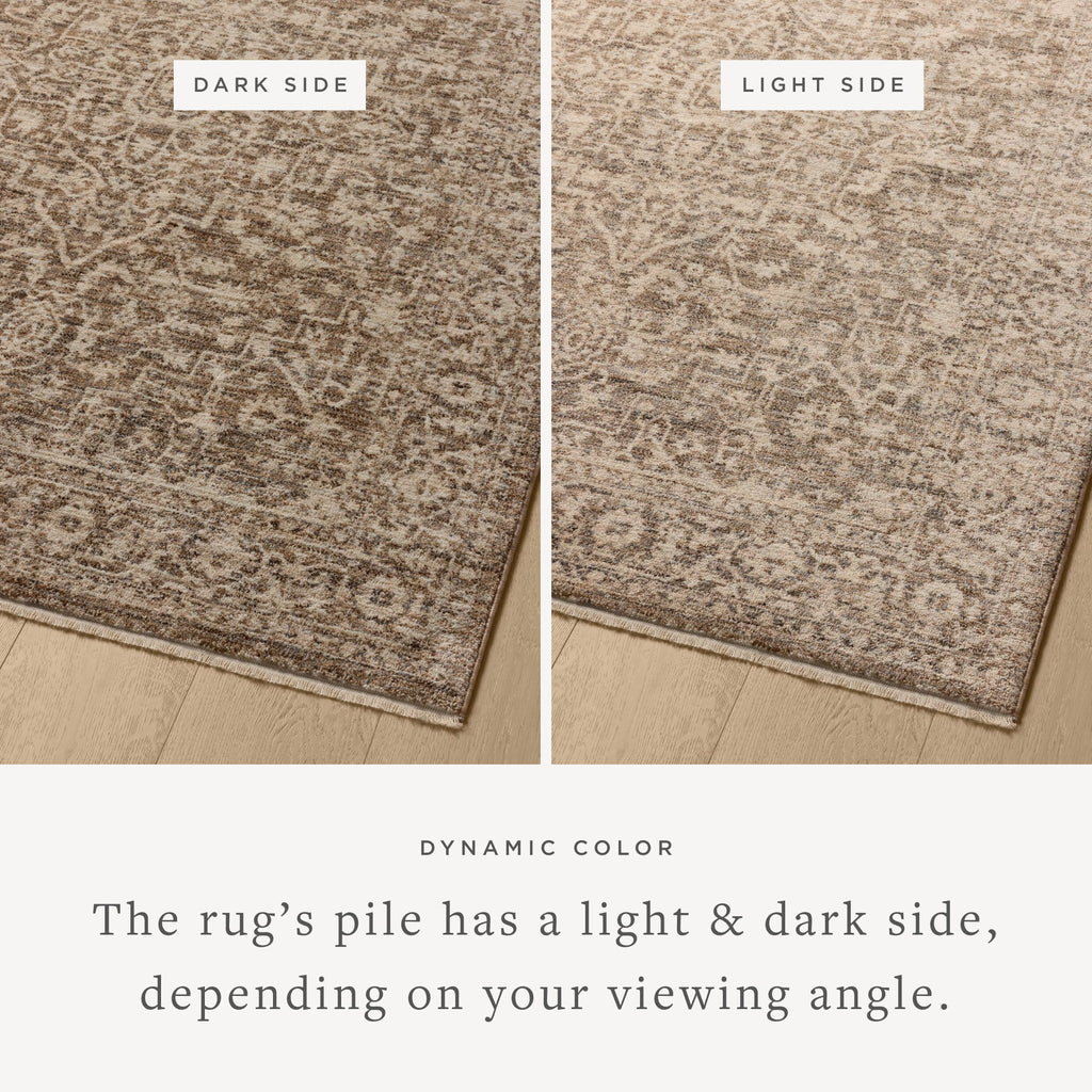 Newman Dark Taupe / Natural Rug - Light House Co.