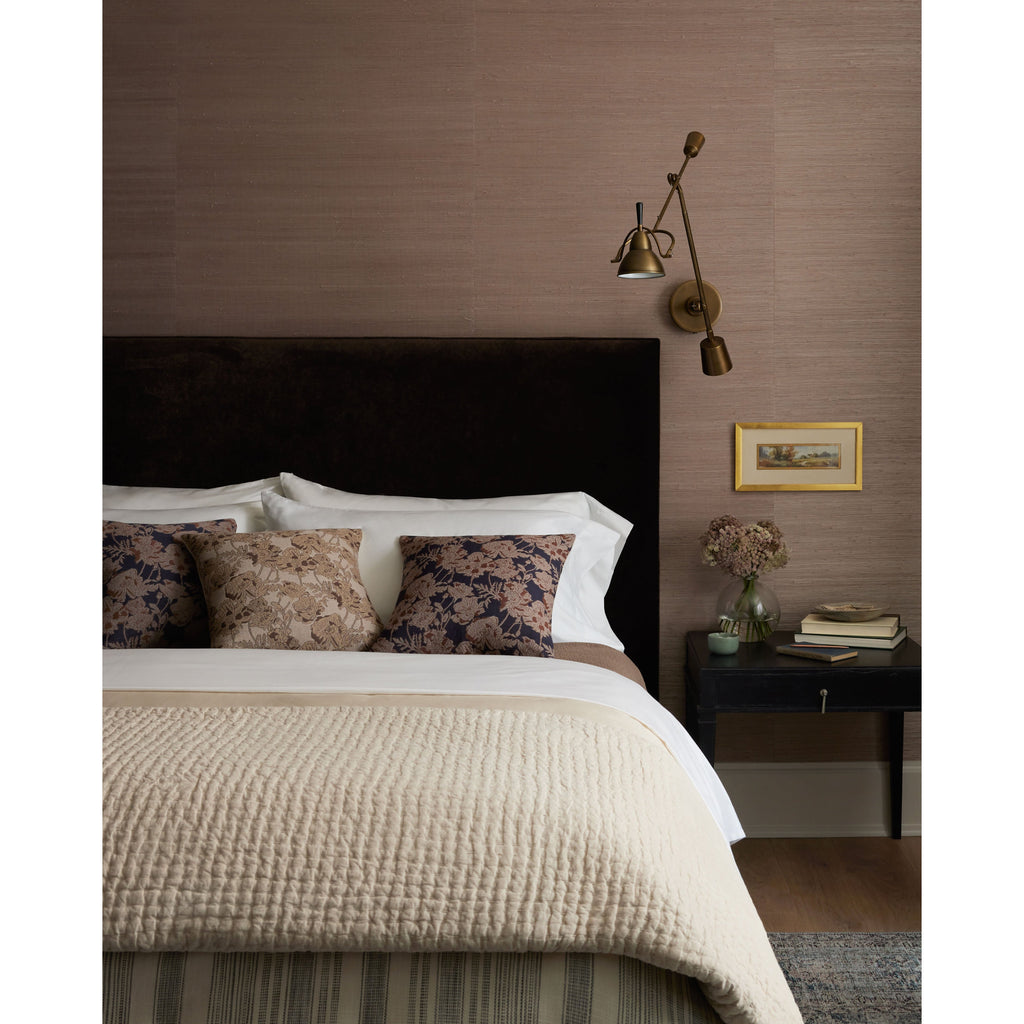 Matilda Beige / Mocha Pillow | Chris Loves Julia x Loloi - Light House Co.