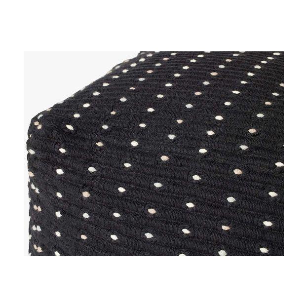 Azadeh Black Pouf - Light House Co.