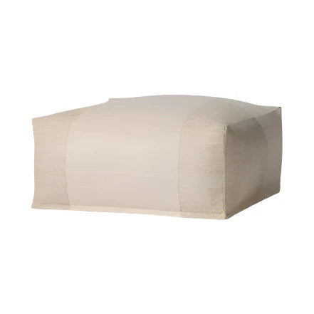 Esther Ivory Pouf - Light House Co.