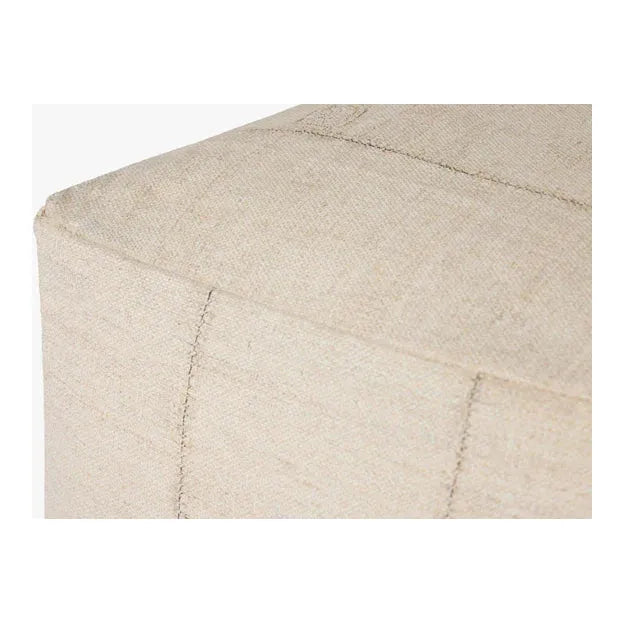 Leila Ivory Pouf - Light House Co.