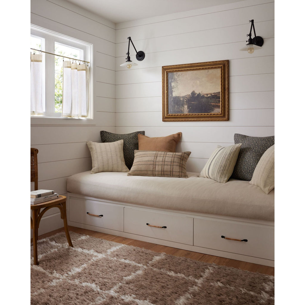 Calista Tan Slate Pillow | Angela Rose x Loloi - Light House Co.