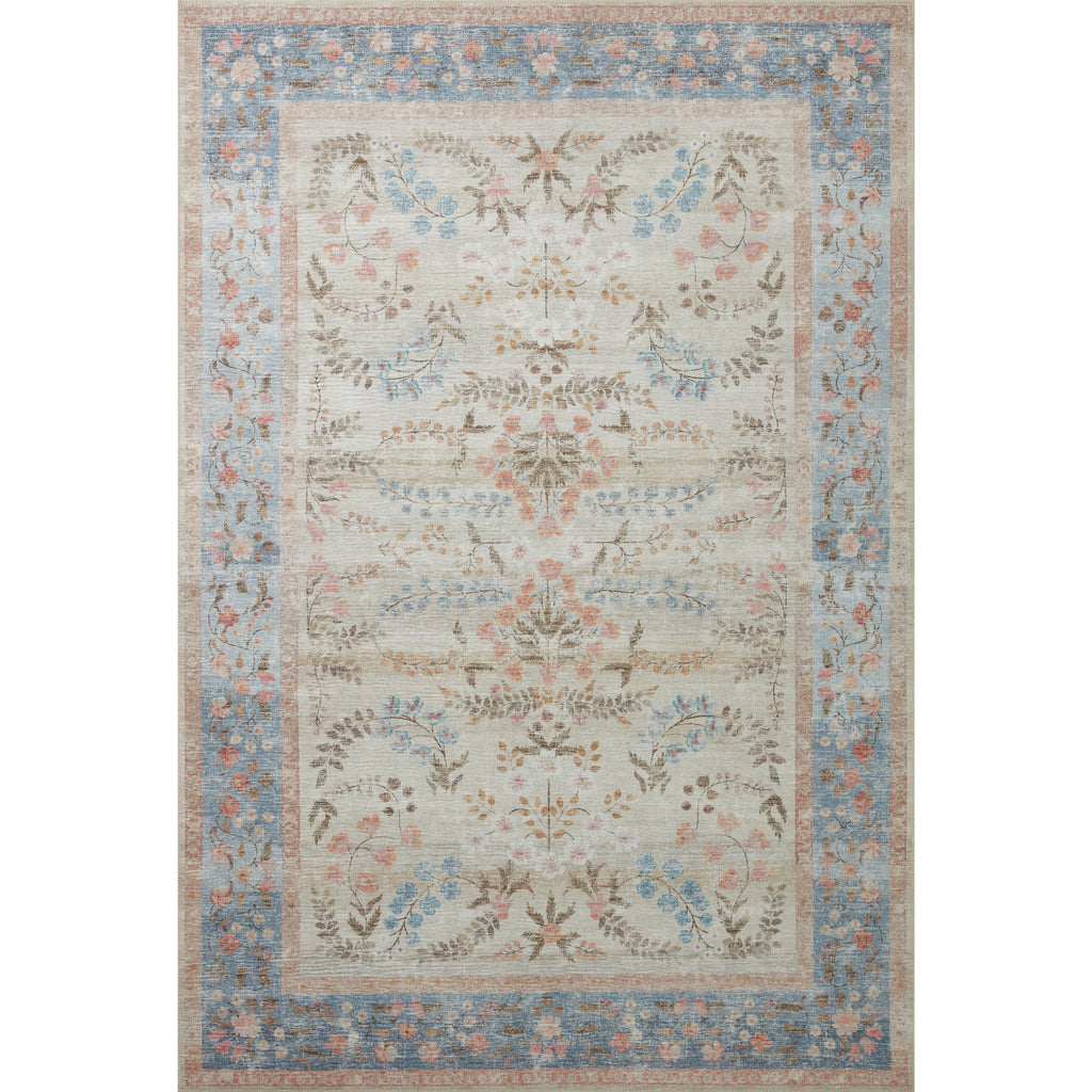 Palais Lt. Blue | Rifle Paper Co. Rugs x Loloi - Light House Co.