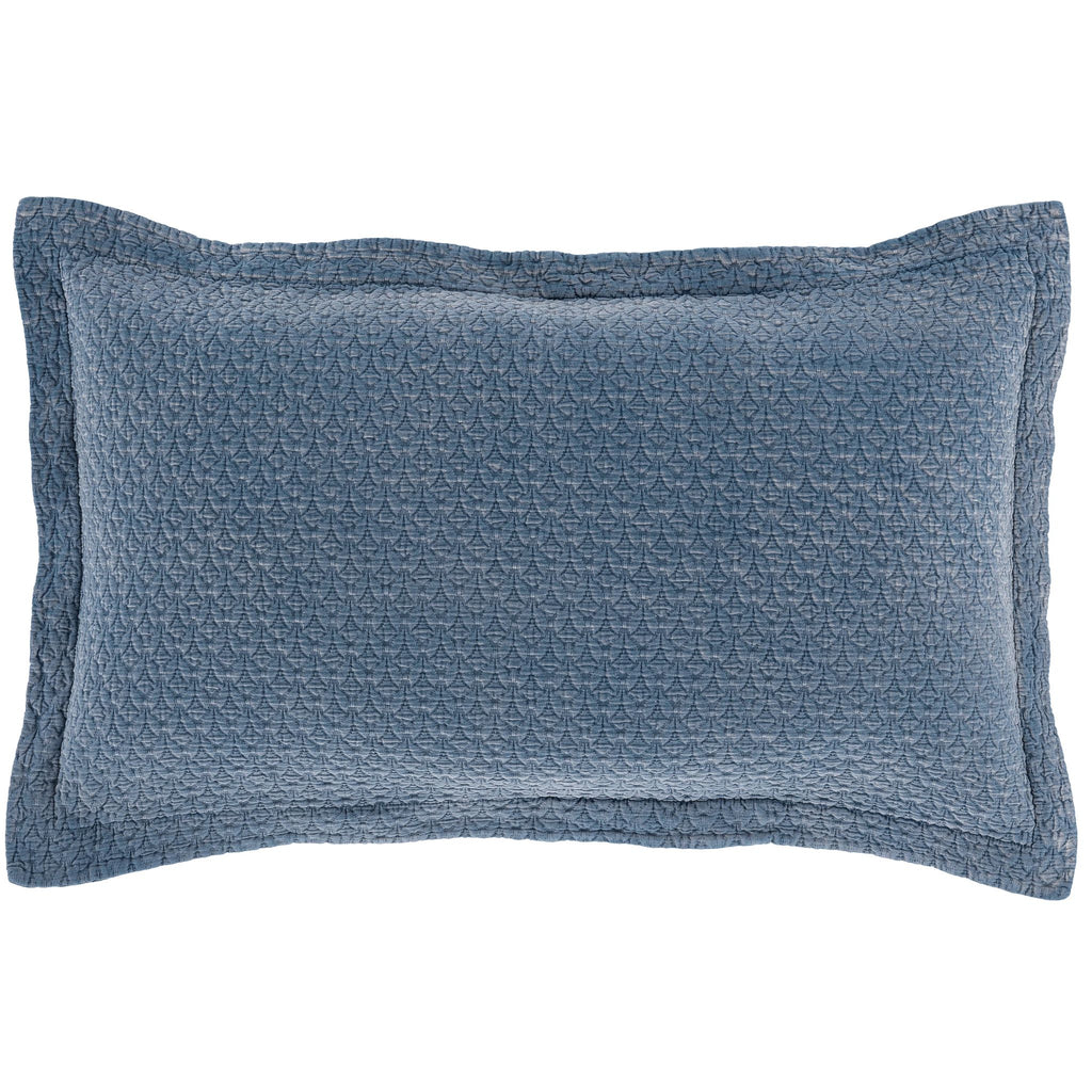 Hawley Indigo Matelasse Sham - Light House Co.