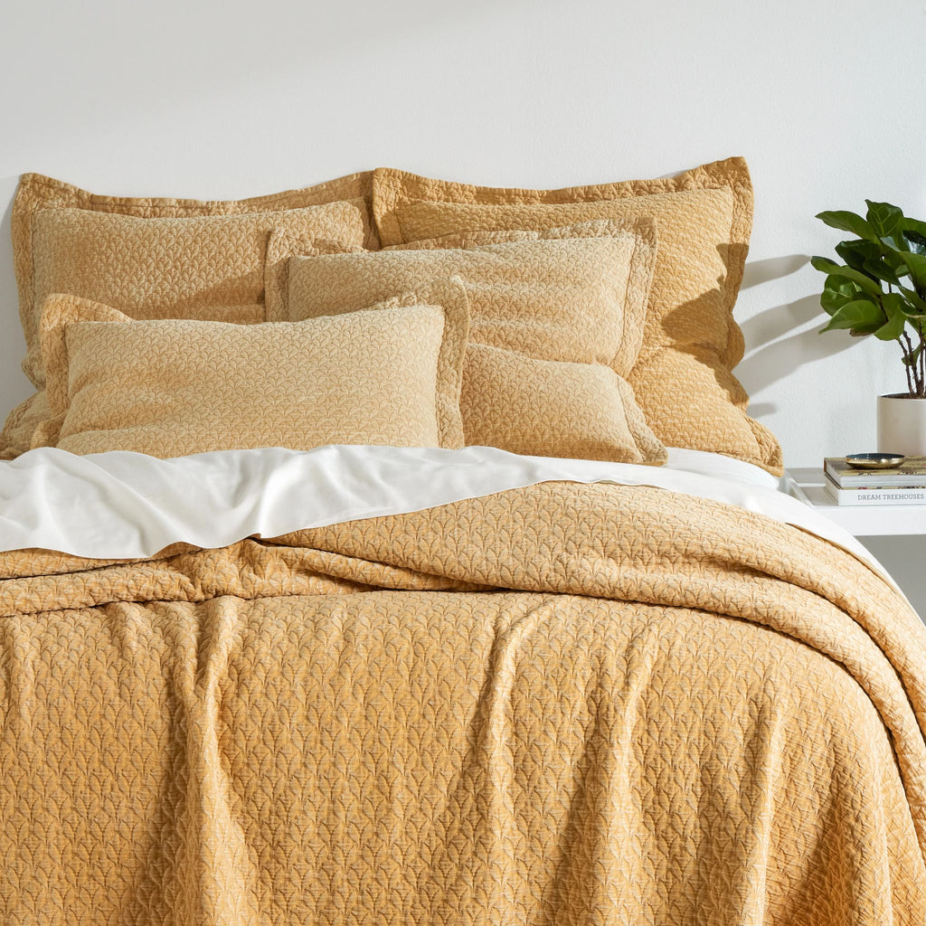 Hawley Ochre Matelasse Sham - Light House Co.