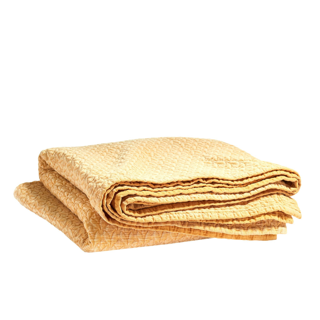Hawley Ochre Matelasse Coverlet - Light House Co.