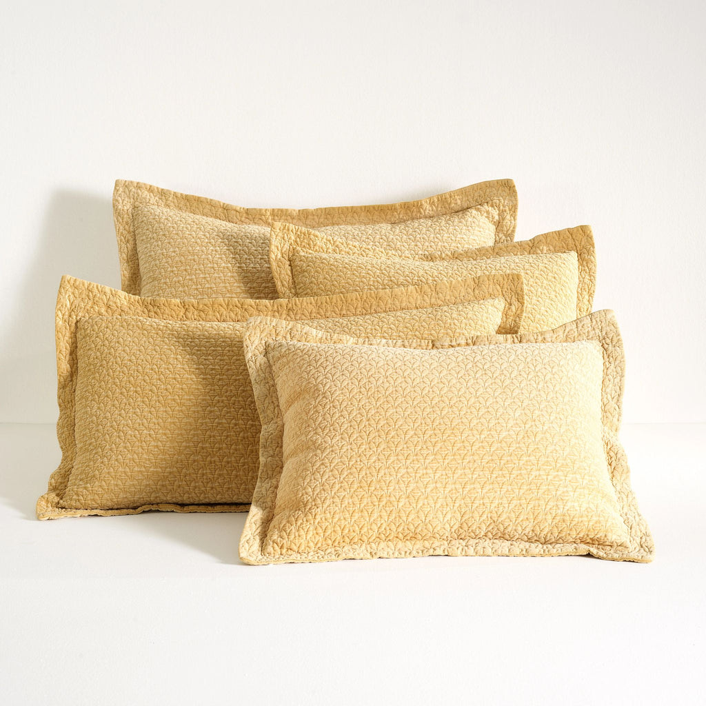 Hawley Ochre Matelasse Sham - Light House Co.