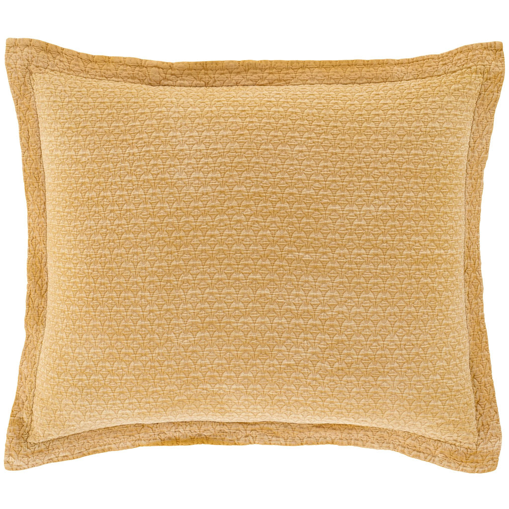 Hawley Ochre Matelasse Sham - Light House Co.