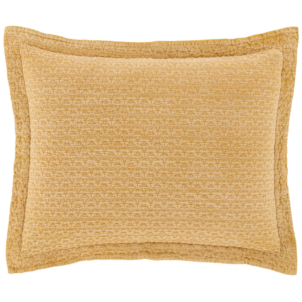 Hawley Ochre Matelasse Sham - Light House Co.