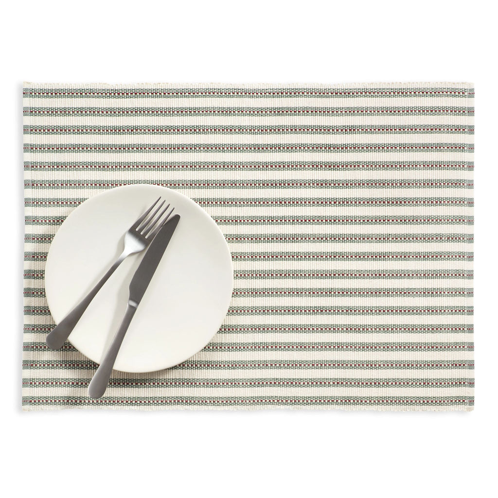 Bell Stripe Green Placemat Set of 4 - Light House Co.