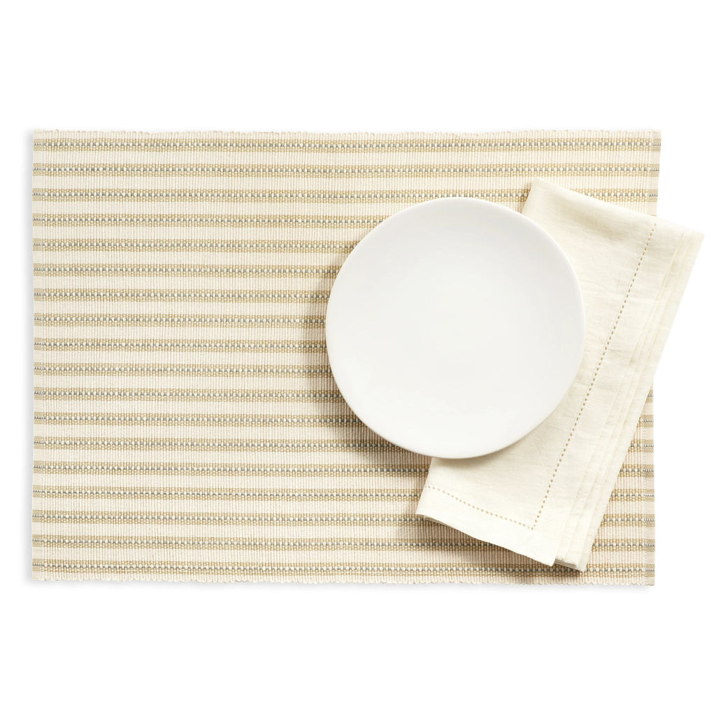 Bell Stripe Natural Placemat Set of 4 - Light House Co.