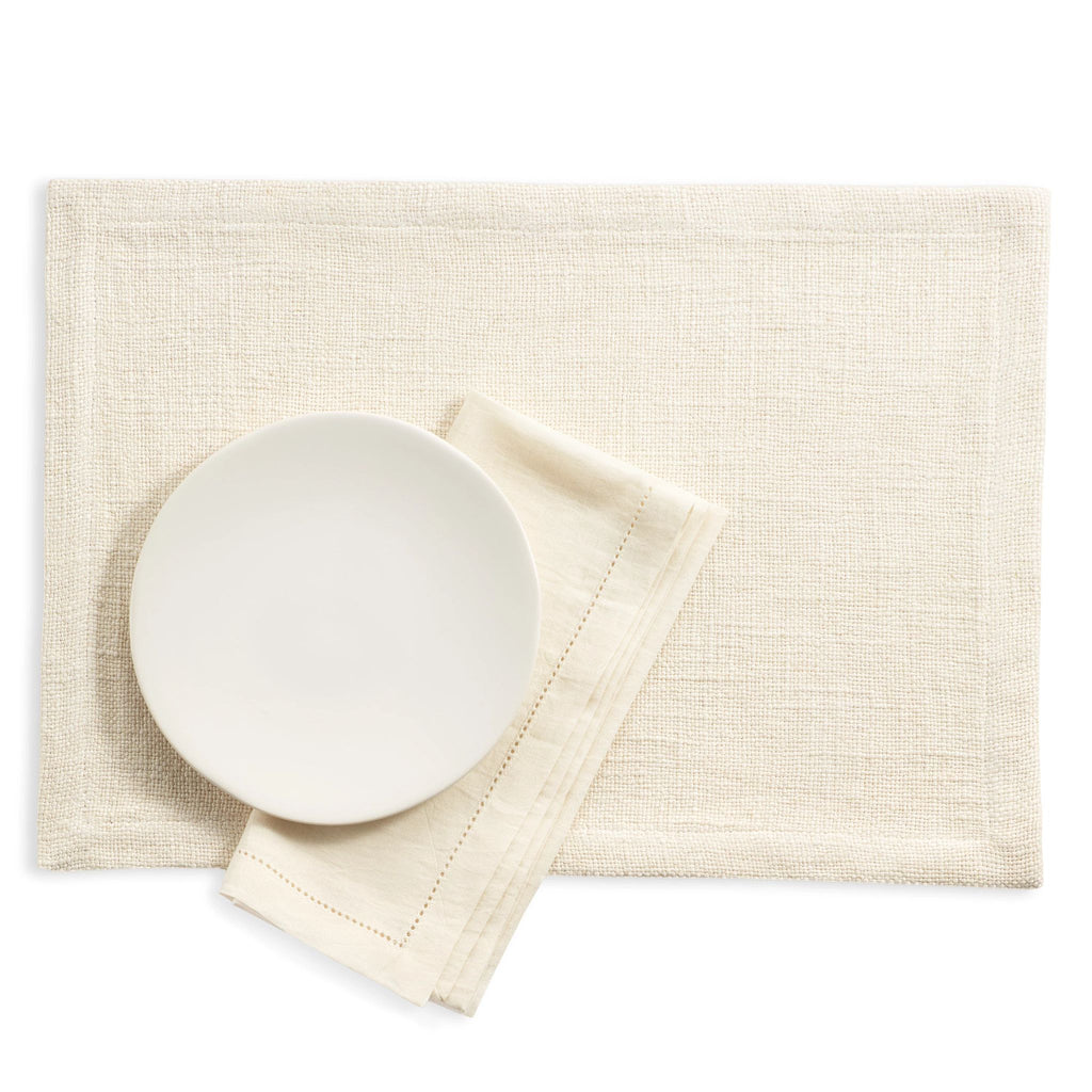 Brooks Ivory Placemat Set of 4 - Light House Co.
