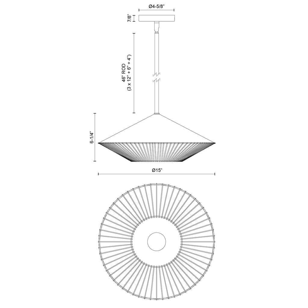 Daphne 15" Pendant - Light House Co.