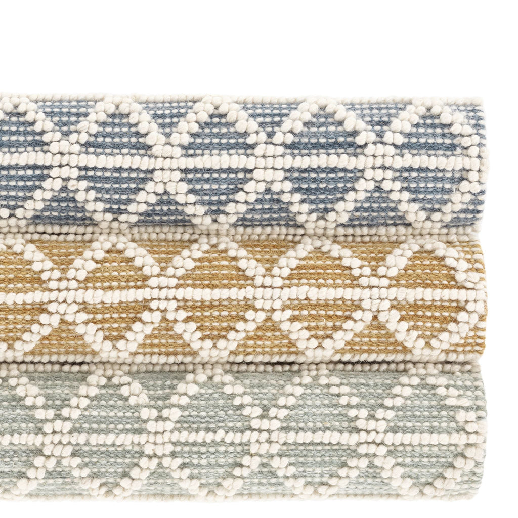 Pembrook Blue Handwoven Wool Rug - Light House Co.