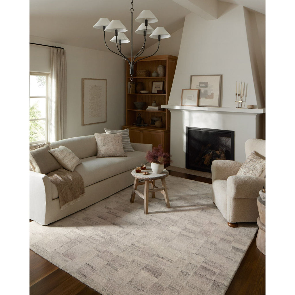 Rocky Ivory / Silver Rug | Amber Lewis x Loloi - Light House Co.