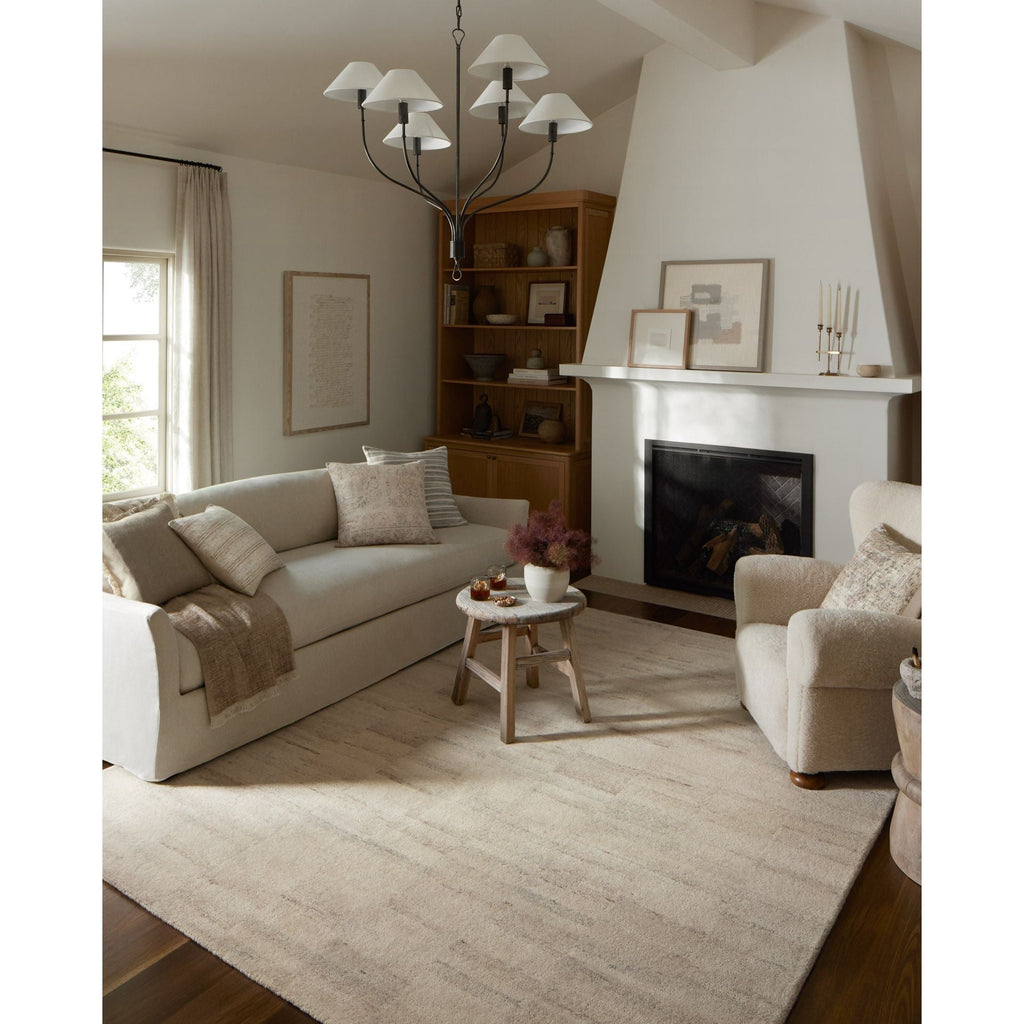 Rocky Natural / Fog Rug | Amber Lewis x Loloi - 5'-0" x 7'-6" | Open Box - Light House Co.