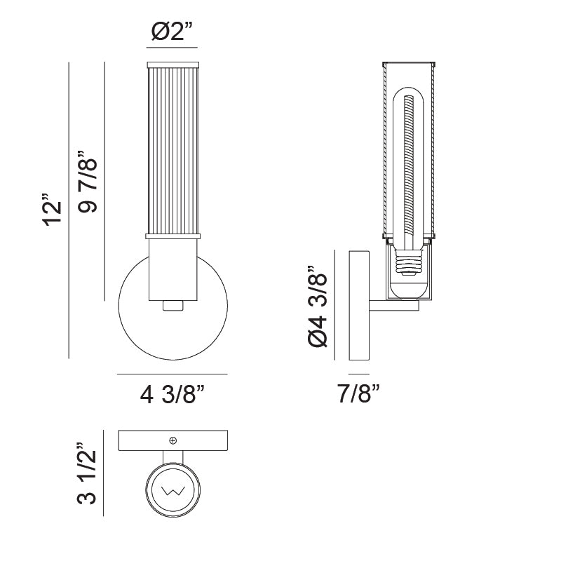 Klarice 1 Light Vanity Light - Light House Co.