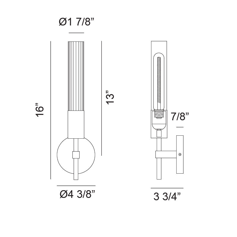Lumière Single Sconce - Light House Co.