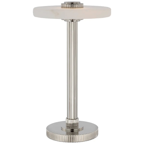 Polished Nickel and Alabaster