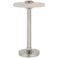 Polished Nickel and Alabaster