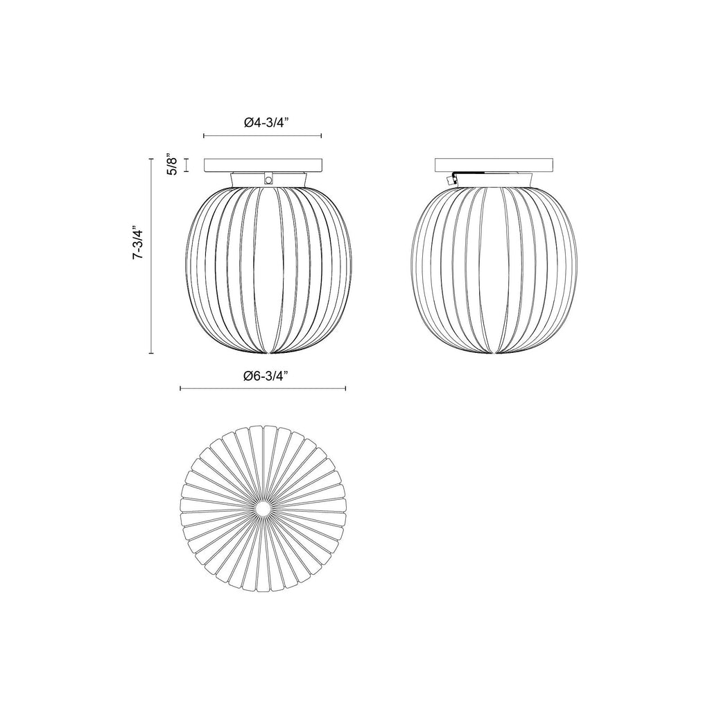 Cherise Semi-Flush Mount - Light House Co.