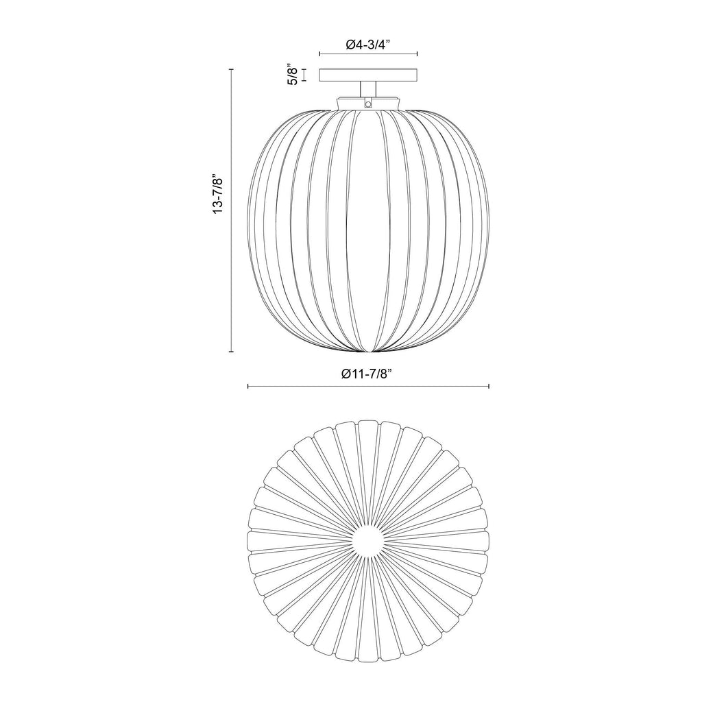 Cherise Semi-Flush Mount - Light House Co.