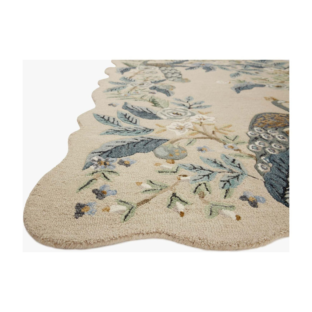 Silhouette Peacock Blue | Rifle Paper Co. Rugs x Loloi - Light House Co.