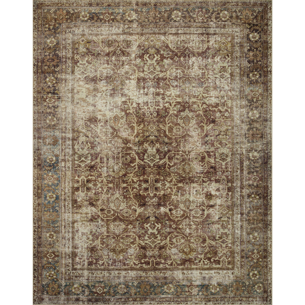 Sinclair Rust / Lagoon  Rug | Magnolia Home by Joanna Gaines x Loloi - Light House Co.