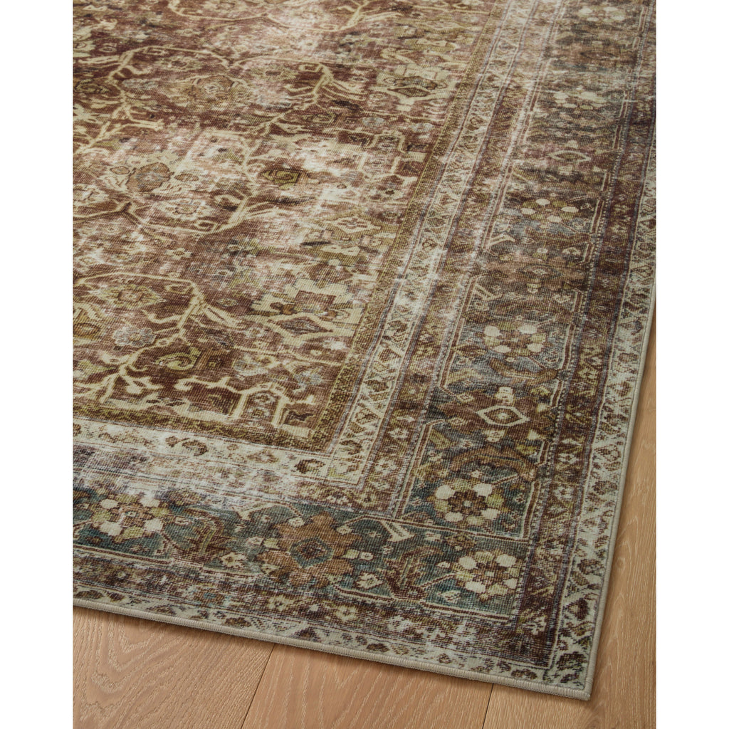 Sinclair Rust / Lagoon  Rug | Magnolia Home by Joanna Gaines x Loloi - Light House Co.